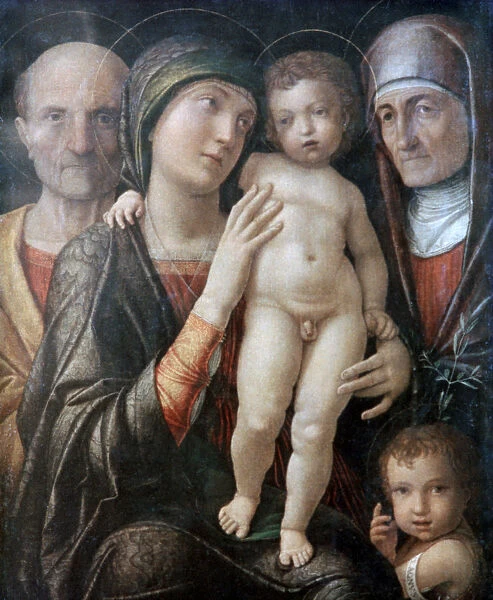 Holy Family with St Elizabeth and St John the Baptist as a Child, c1495-1500. Artist: Andrea Mantegna