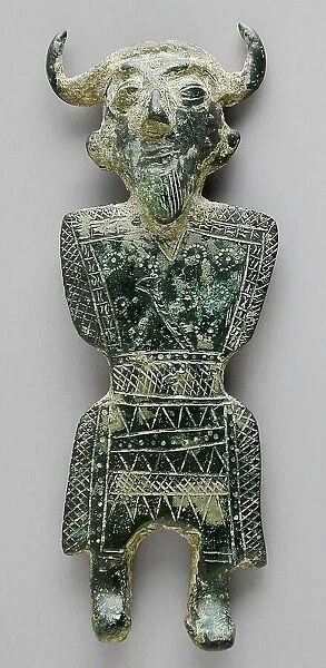 Horned Male Figure, between c.1000 and c.650 B.C.. Creator: Unknown