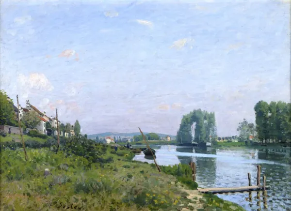 Alfred Sisley Print: Ile Saint-Denis, 1872 (Musee d'Orsay). Art