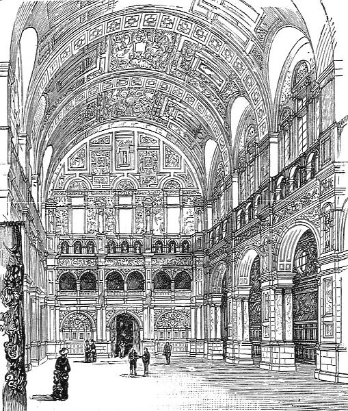 The Imperial Institute of the United Kingdom, The Colonies, and India; The Reception Hall, 1890. Creator: Unknown