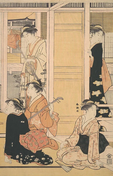 Interior View, ca. 1788. Creator: Katsukawa Shuncho