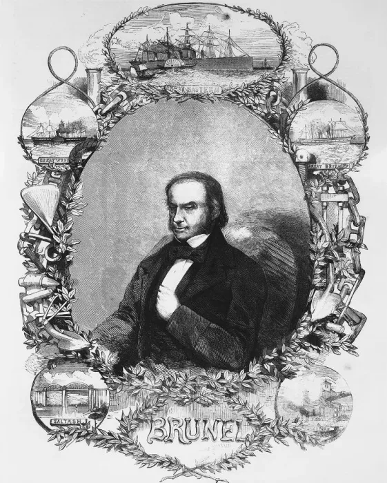 Framed Print : Isambard Kingdom Brunel Print, c1850s