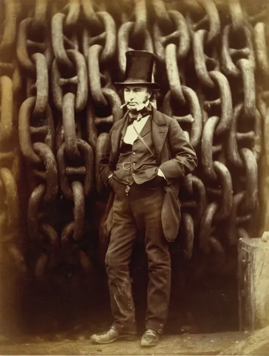 Framed Print : Isambard Kingdom Brunel Before the Great Eastern Launch, 1857 Print Framed Print : Isambard Kingdom Brunel Before the Great Eastern Launch, 1857 Print