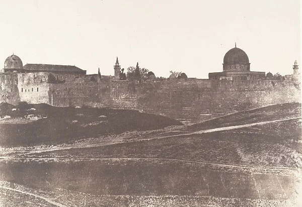 Jerusalem, Enceinte du Temple, Vue generale de la face Sud 2, 1854
