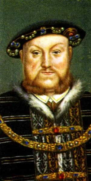 Portrait of Tudor Royal King Henry VIII, 1930s, Peinture à l'Huile en vente sur