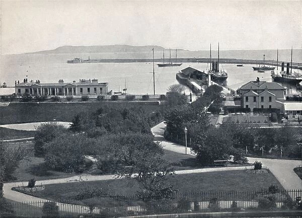 Kingstown - General View of the Harbour, 1895