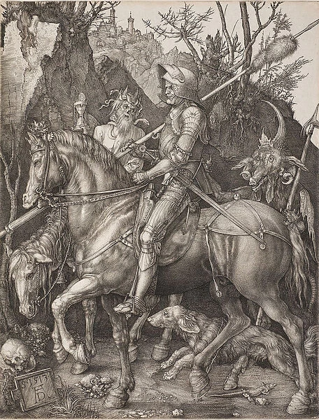 Knight, Death and the Devil. Artist: Durer, Albrecht (1471-1528)
