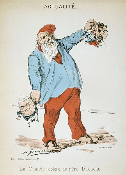 La Grande Colere du Pere Duchene, Franco-Prussian war, 1871. Artist: H Demare