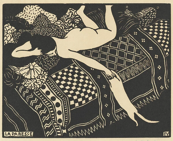 La paresse (Laziness), 1896. Creator: Félix Vallotton