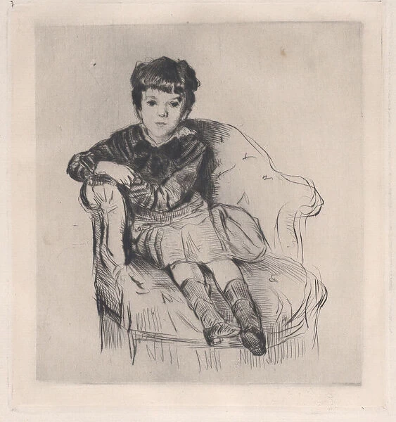 Le fils de Ludovic Halévy, 1879. Creator: Marcellin-Gilbert Desboutin