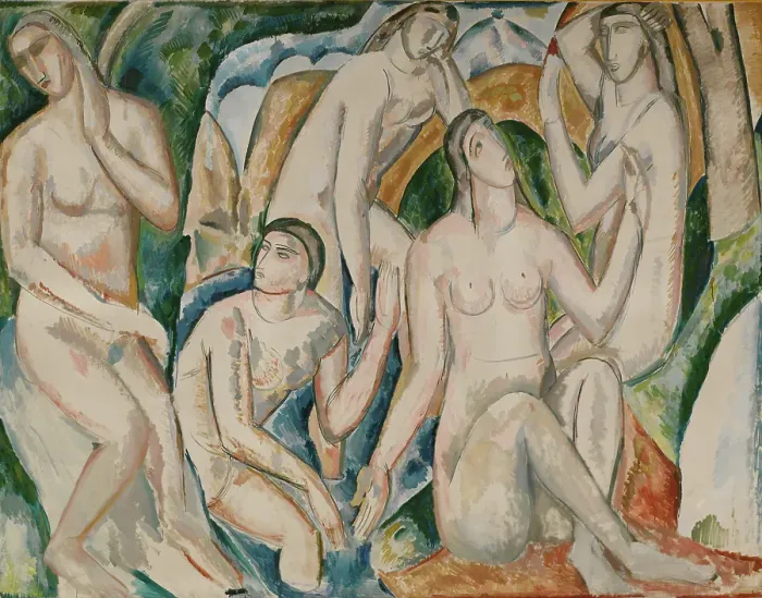 Framed Print : Print of Women Bathing by Andre Derain Framed Print : Print of Women Bathing by Andre Derain