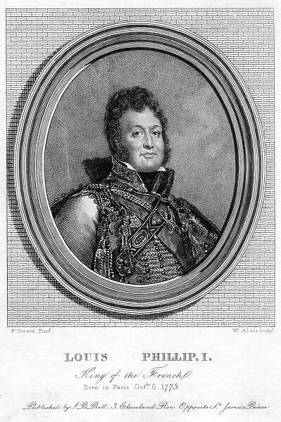 Portrait of Louis Philippe d'Orléans young (who became King of France Louis  Philippe 1er) (1773-1850) - engraving