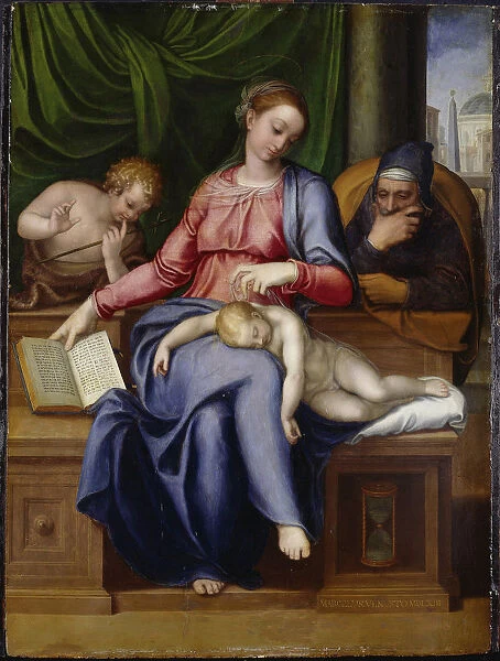 Madonna del silenzio (Virgin and child with John the Baptist as a Boy)