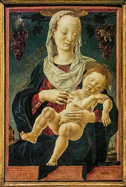 Madonna of the Zodiac (Madonna dello zodiaco), 1459-1461. Creator: Tura, Cosimo (before 1431-1495)