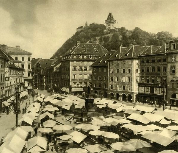 Main Square, Graz, Styria, Austria, c1935. Creator: Unknown