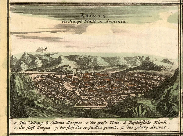 Map of Yerevan, 1762