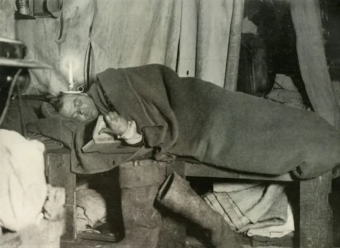 Framed Print : Marston in his Bed, c1908, Print Framed Print : Marston in his Bed, c1908, Print