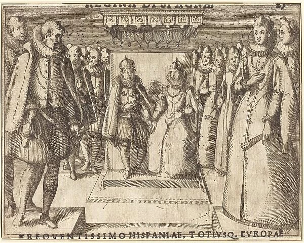 Meeting of Margaret of Austria and Philip III [recto], 1612. Creator: Jacques Callot
