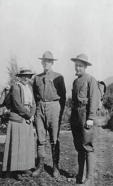 Two men with women, between c1900 and 1916. Creator: Unknown