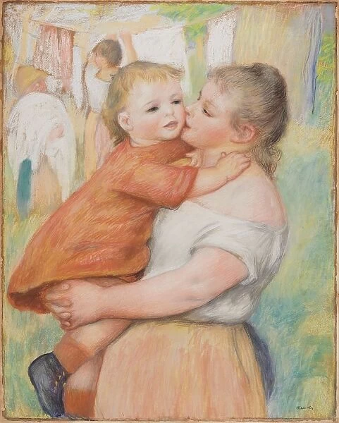 Mother and Child, 1886. Creator: Pierre-Auguste Renoir (French, 1841-1919)