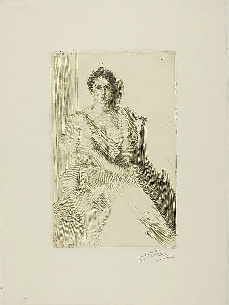 Mrs. Cleveland II, 1899. Creator: Anders Leonard Zorn