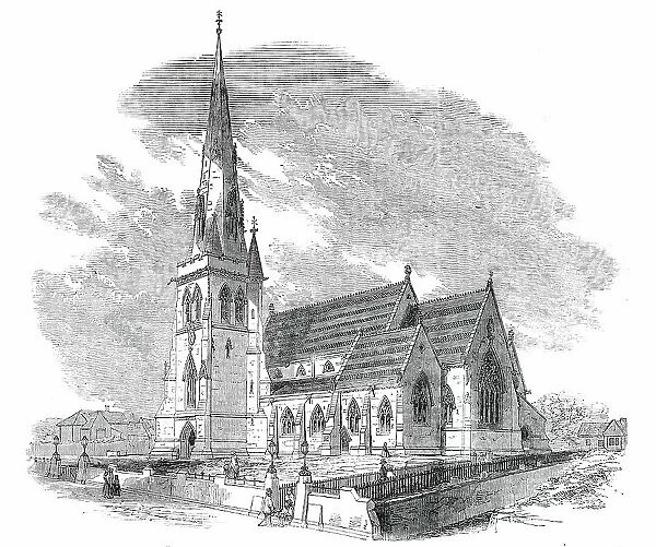New Church of St. Edward, at Romford - Consecrated on Thursday, September 19th, 1850. Creator: Unknown