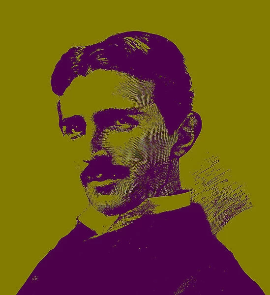 Nikola Tesla (1856-1943). Creator: Sarony, Napoleon (1821-1896)