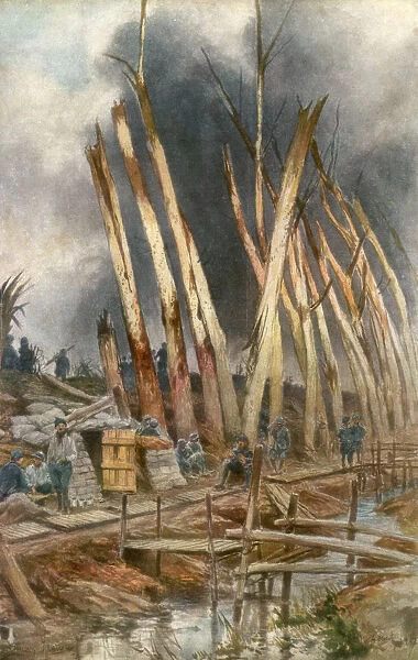 The offensive of Yser, 1917, (1926). Artist: Francois Flameng