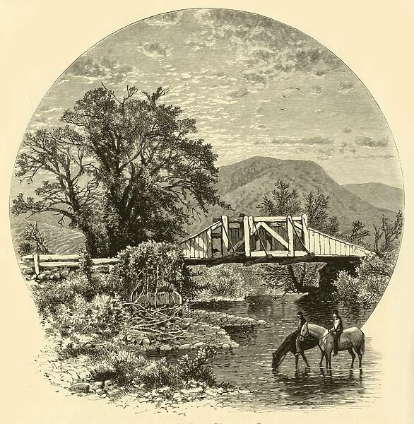 Old Bridge, Blackberry River, near Canaan, 1874. Creator: John J. Harley