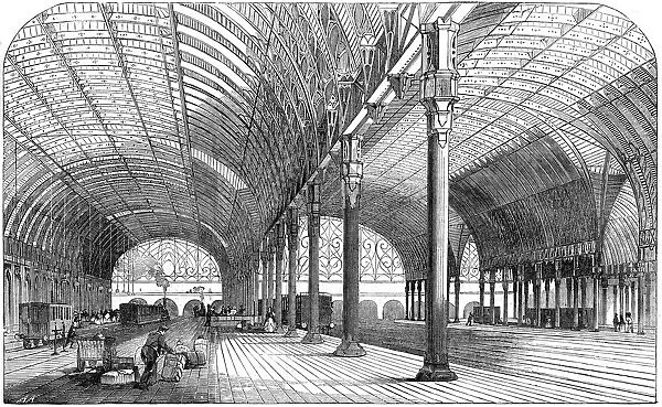 Paddington Station, the London terminus of the Great Western Railway, 1854