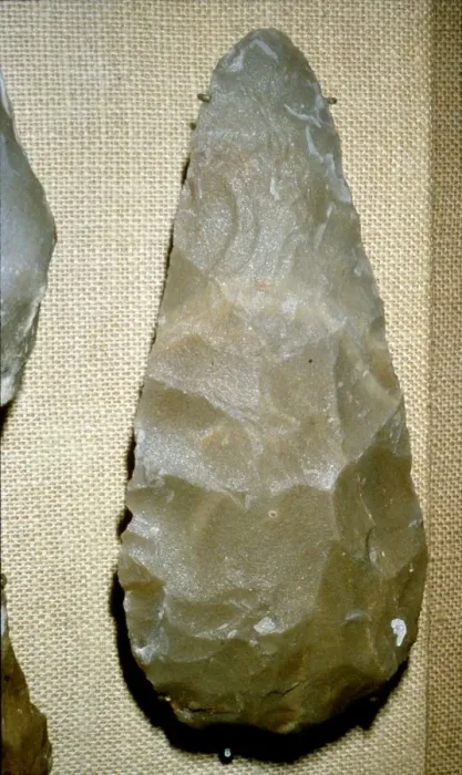 Framed Print : Paleolithic Flint Handaxe Print, 500,000-100,000 BC Framed Print : Paleolithic Flint Handaxe Print, 500,000-100,000 BC