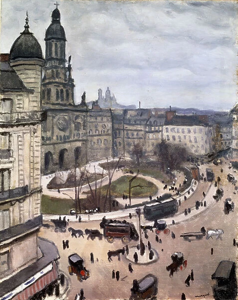Place de la Trinite in Paris, 1911. Artist: Albert Marquet