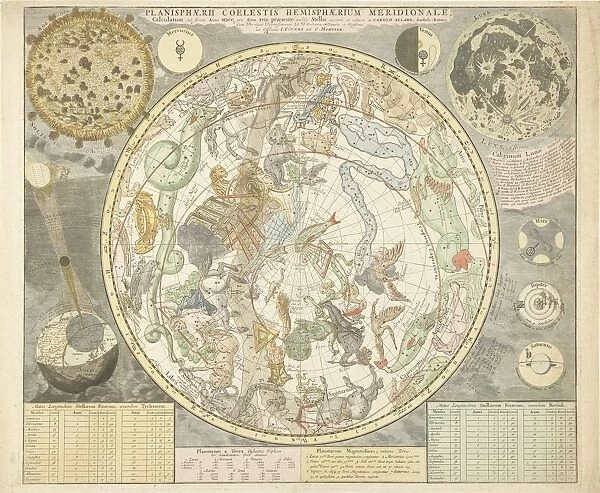 Planisphaerii Coelestis Hemisphaerium Meridionale, 1706