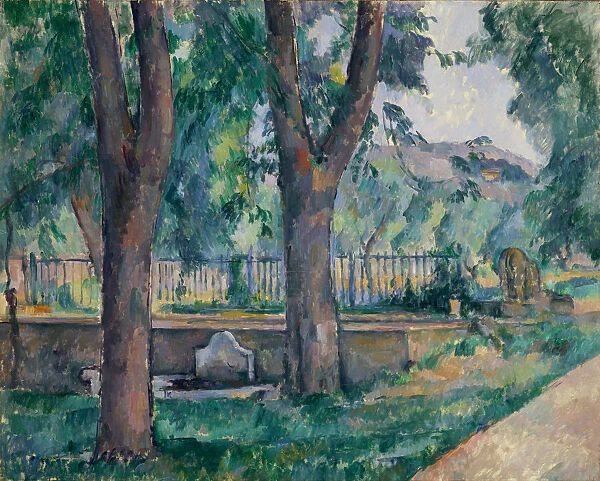 The Pool at Jas de Bouffan, ca. 1885-86. Creator: Paul Cezanne
