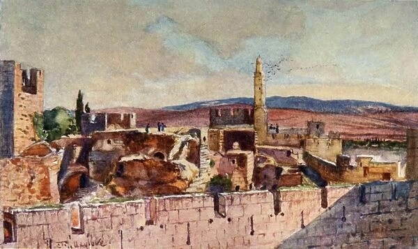 Portion of the Citadel of Jerusalem, 1902. Creator: John Fulleylove