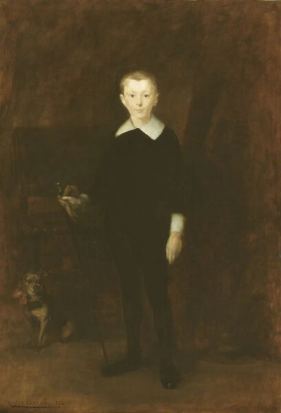 Portrait of a Boy, 1886. Creator: Eugene Carriere