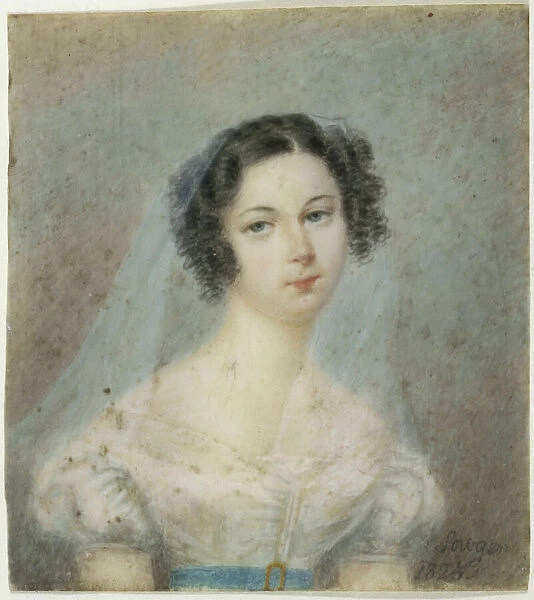 Portrait of Ewelina Hanska, nee Rzewuska (1801-1882), 1820s. Creator: Anonymous
