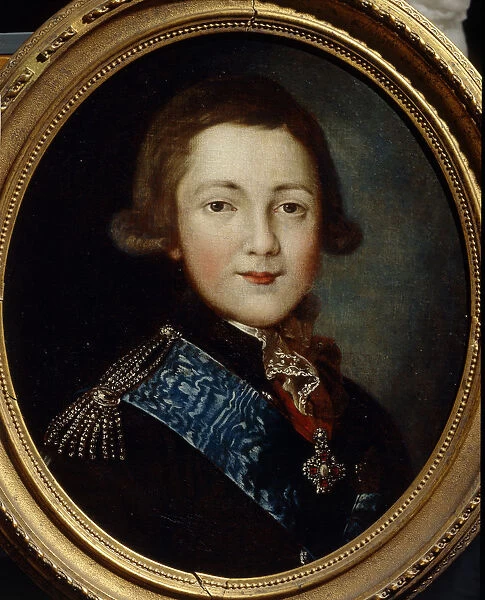 Portrait of Grand Duke Alexander Pavlovich of Russia. Artist: Anonymous, 18th century