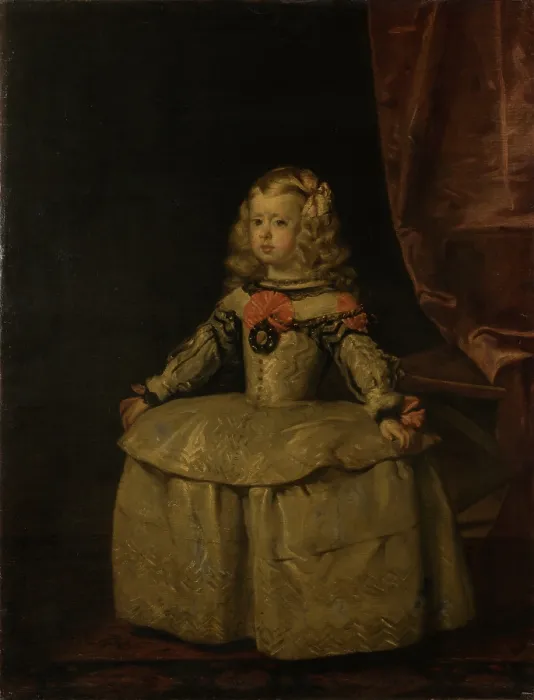 infanta margarita in a white and silver dress Velzquez's The infanta Margarita in white and silver The Artistic Adventure of Mankind