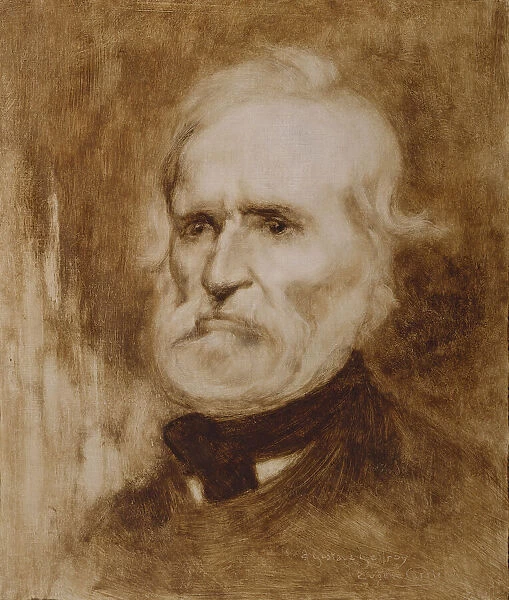 Portrait of Louis-Auguste Blanqui (1805-1881), c. 1880. Creator: Carriere