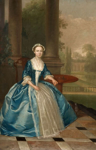Portrait Of A Woman In Light Blue, 1785. Creator: Arthur Devis