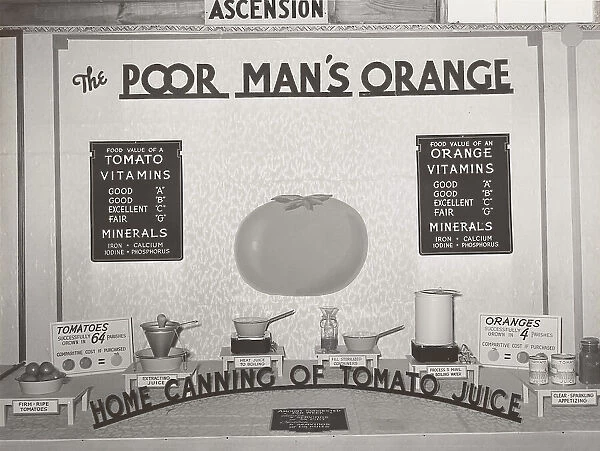 Poster in agricultural exhibit. South Louisana Fair, Donaldsonville, Louisiana, 1938-10. Creator: Russell Lee