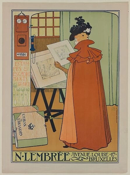Poster for the Lembree Gallery, 1897. Creator: Theo van Rysselberghe (Belgian, 1862-1926)