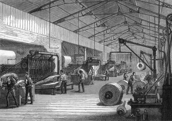 Press room, offices of the Daily Telegraph, Fleet Street, London, 1882
