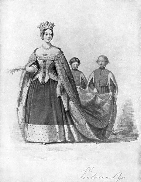 Queen Victoria as Queen Philippa at the Plantagenet Ball, Buckingham Palace, c1840s, (1901)