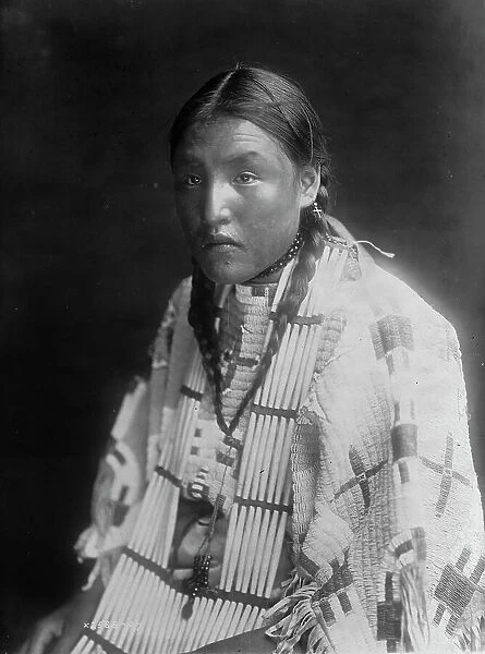 Red Elk Woman, c1907. Creator: Edward Sheriff Curtis