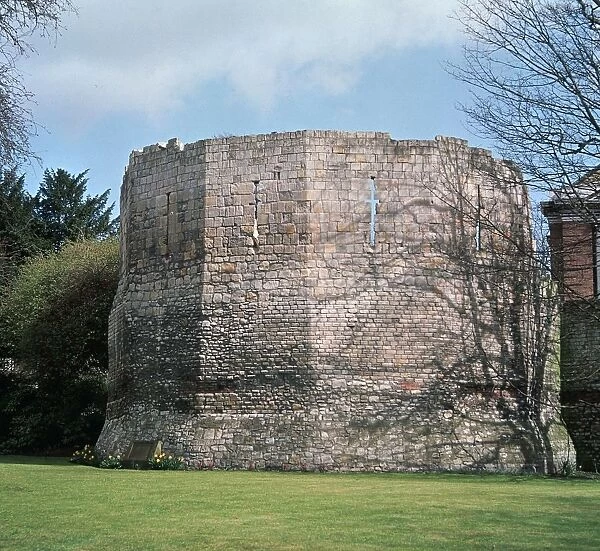 A Roman multangular tower, 3rd century