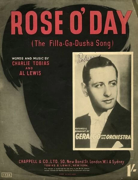 Rose O Day (The Filla-Ga-Dusha Song), 1941. Creator: Unknown