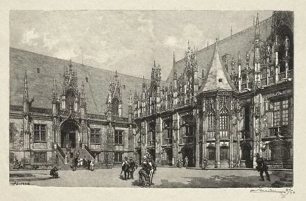 Rouen Illustre: Le Palais du Justice, 1896. Creator: Auguste Louis Lepere (French