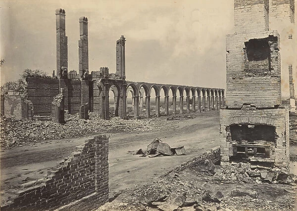 Ruins of the R. R. Depot, Charleston, South Carolina, 1860s. Creator: George N. Barnard